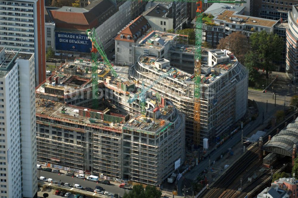 Berlin aus der Vogelperspektive: Groß-Baustelle Hackesches Quartier in Berlin