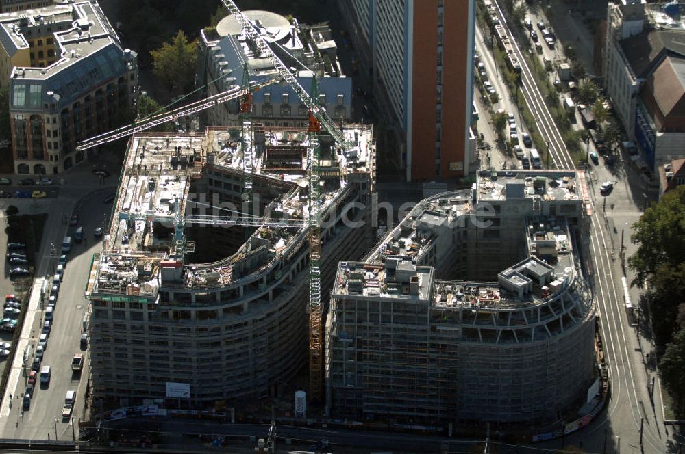 Luftaufnahme Berlin - Groß-Baustelle Hackesches Quartier in Berlin