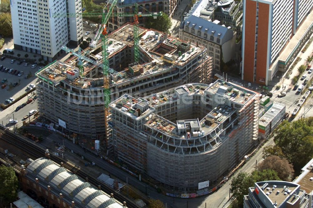 Luftaufnahme Berlin - Groß-Baustelle Hackesches Quartier in Berlin