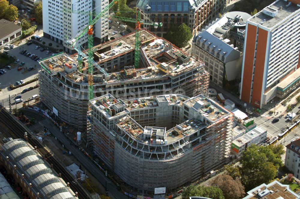 Berlin aus der Vogelperspektive: Groß-Baustelle Hackesches Quartier in Berlin