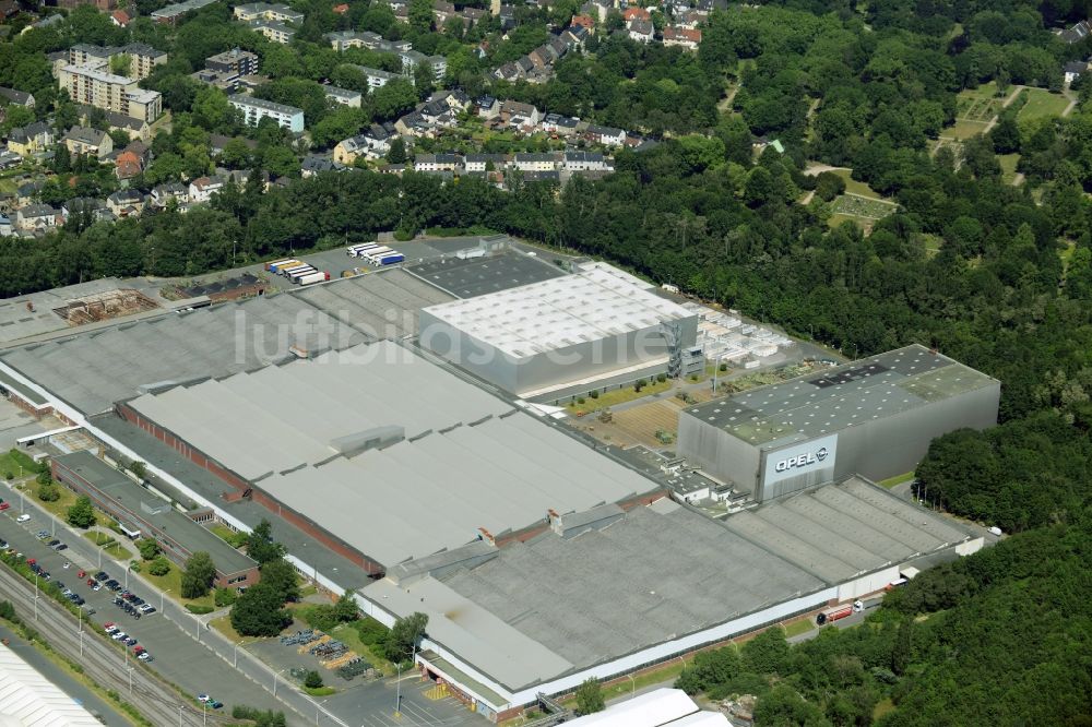 Luftbild Bochum - Groß- Zelte am Entwicklungsgebiet der Industriebrache Opel-Werke III in Langendreer in Bochum im Bundesland Nordrhein-Westfalen