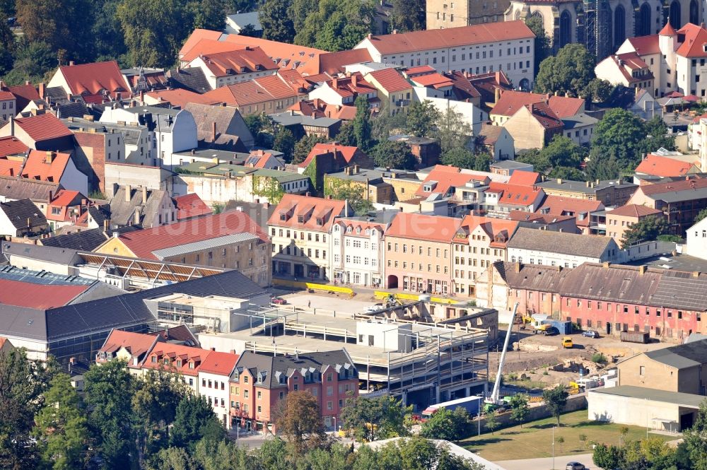 Luftbild Wittenberg - Großbaustelle Einkaufszentrums Arsenal in der Innensatdt von Wittenberg in Sachsen-Anhalt