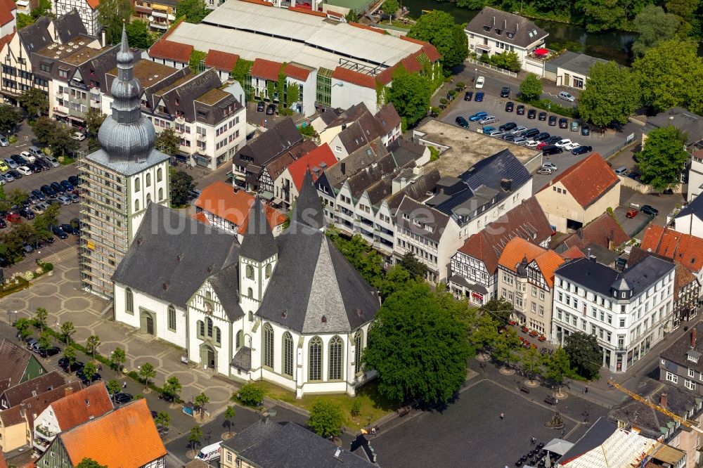 Luftbild Lippstadt - Große Marienkirche in Lippstadt im Bundesland Nordrhein-Westfalen