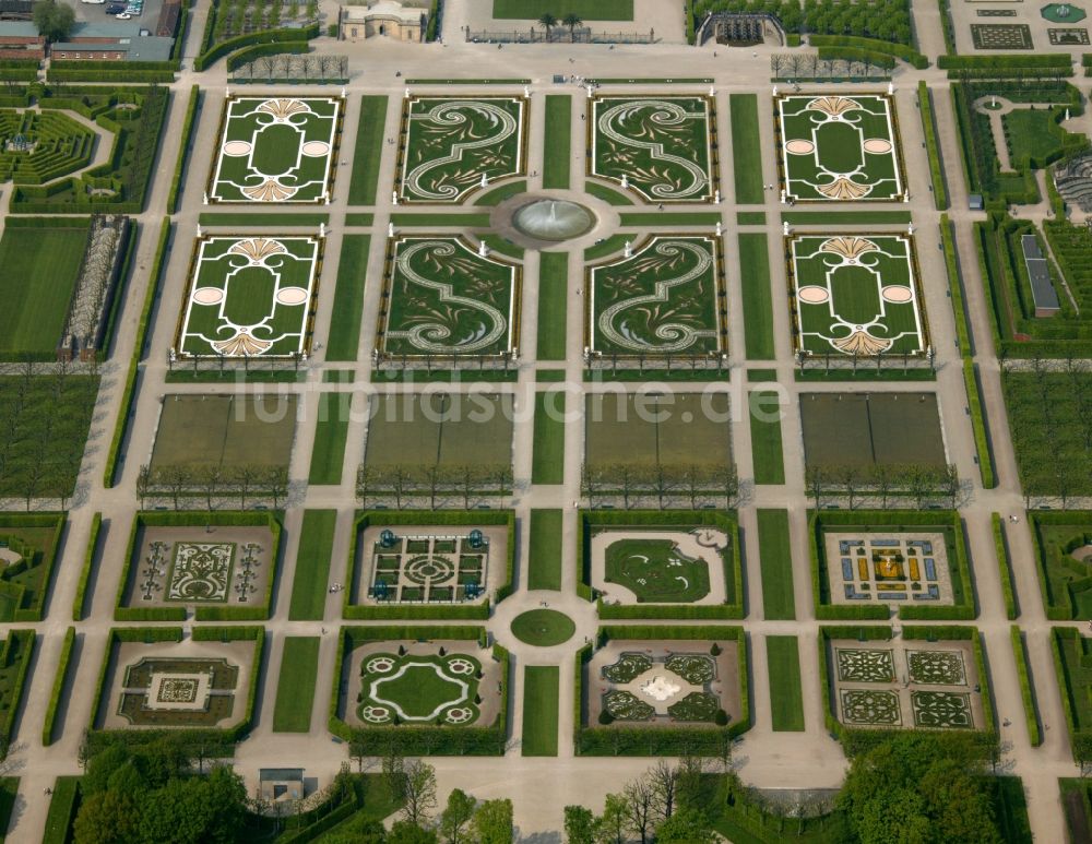 Luftbild Hannover - Großen Garten, Berggarten und Georgengarten der Herrenhäuser Gärten in Hannover im Bundesland Niedersachsen