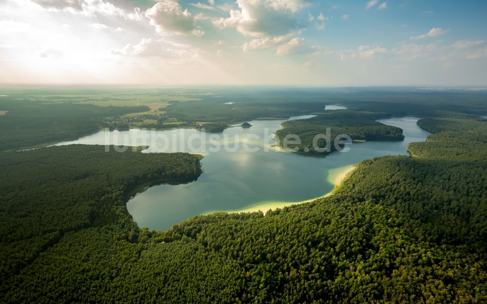 Luftaufnahme Neustrelitz - Großer Fürstenseer See beim Ortsteil Fürstensee von Neustrelitz in der Mecklenburger Seenlandschaft im Bundesland Mecklenburg-Vorpommern