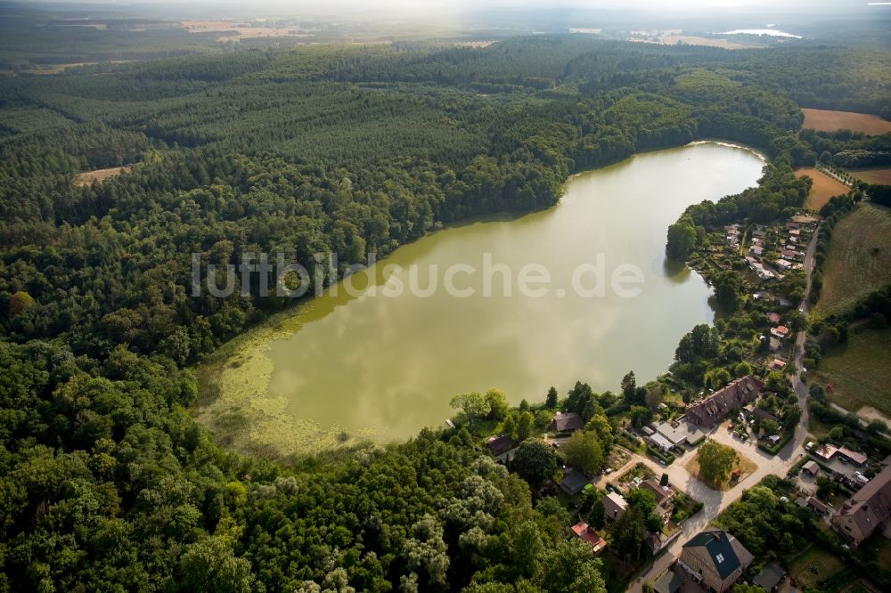 Wokuhl-Dabelow aus der Vogelperspektive: Großer Gadowsee in Wokuhl-Dabelow im Bundesland Mecklenburg-Vorpommern