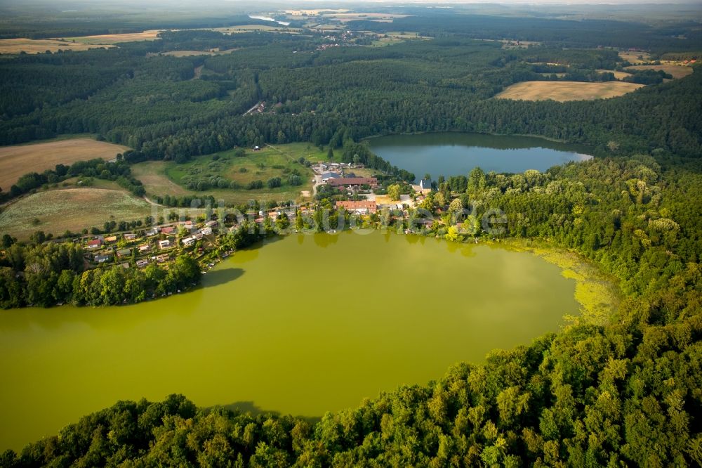 Wokuhl-Dabelow aus der Vogelperspektive: Großer Gadowsee in Wokuhl-Dabelow im Bundesland Mecklenburg-Vorpommern