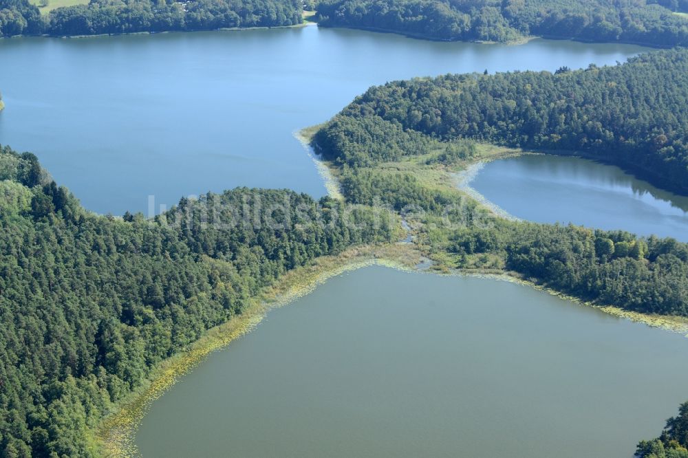 Luftaufnahme Waldsieversdorf - Großer Klobichsee und Seenlandschaft in Waldsieversdorf im Bundesland Brandenburg