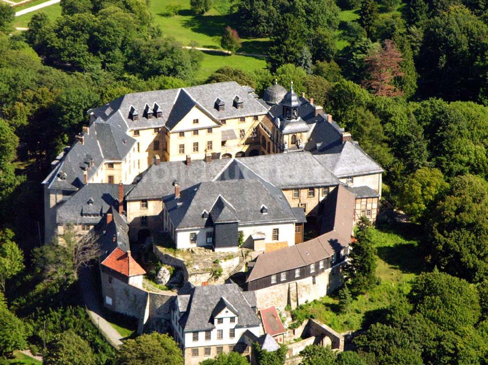 Blankenburg von oben - Großes Schloss Blankenburg