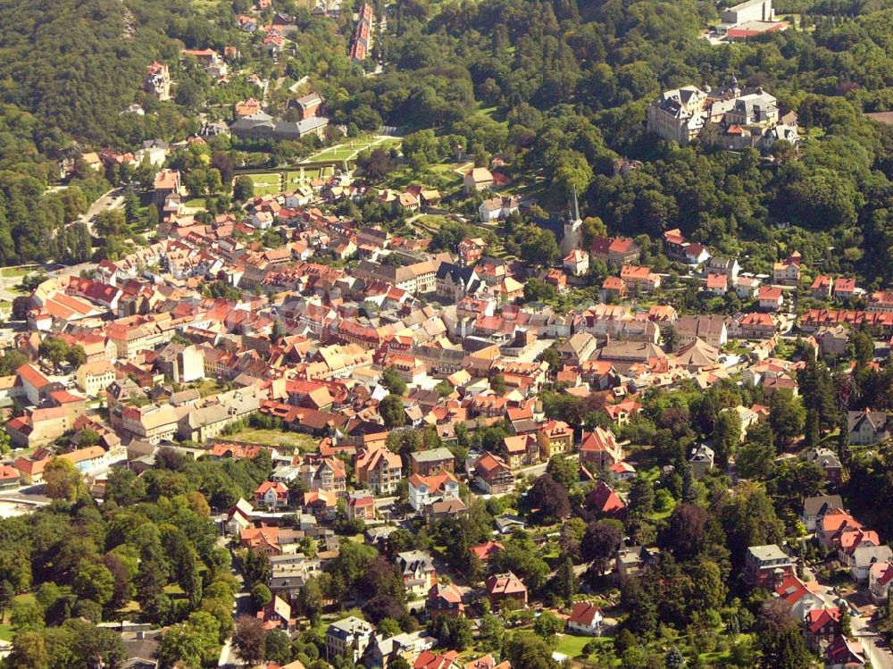 Blankenburg von oben - Großes Schloss Blankenburg