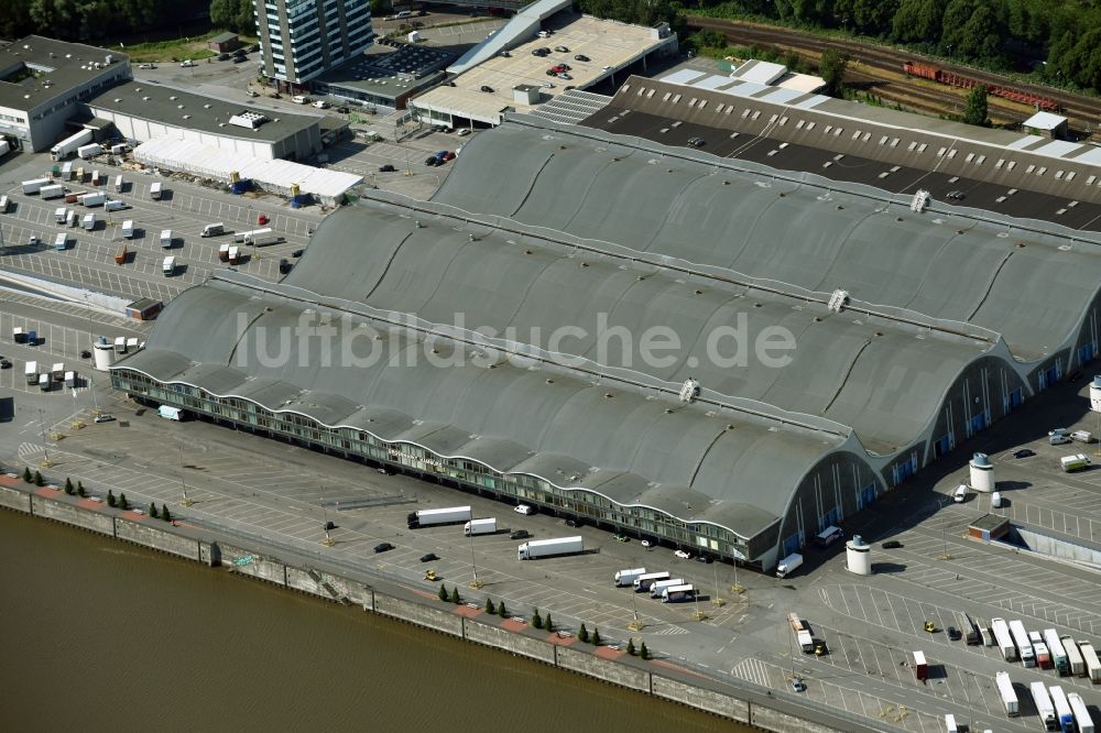 Luftaufnahme Hamburg - Großhandelszentrum für Blumen , Obst und Gemüse in Hamburg, Deutschland