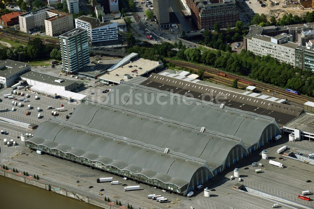 Hamburg aus der Vogelperspektive: Großhandelszentrum für Blumen , Obst und Gemüse in Hamburg, Deutschland