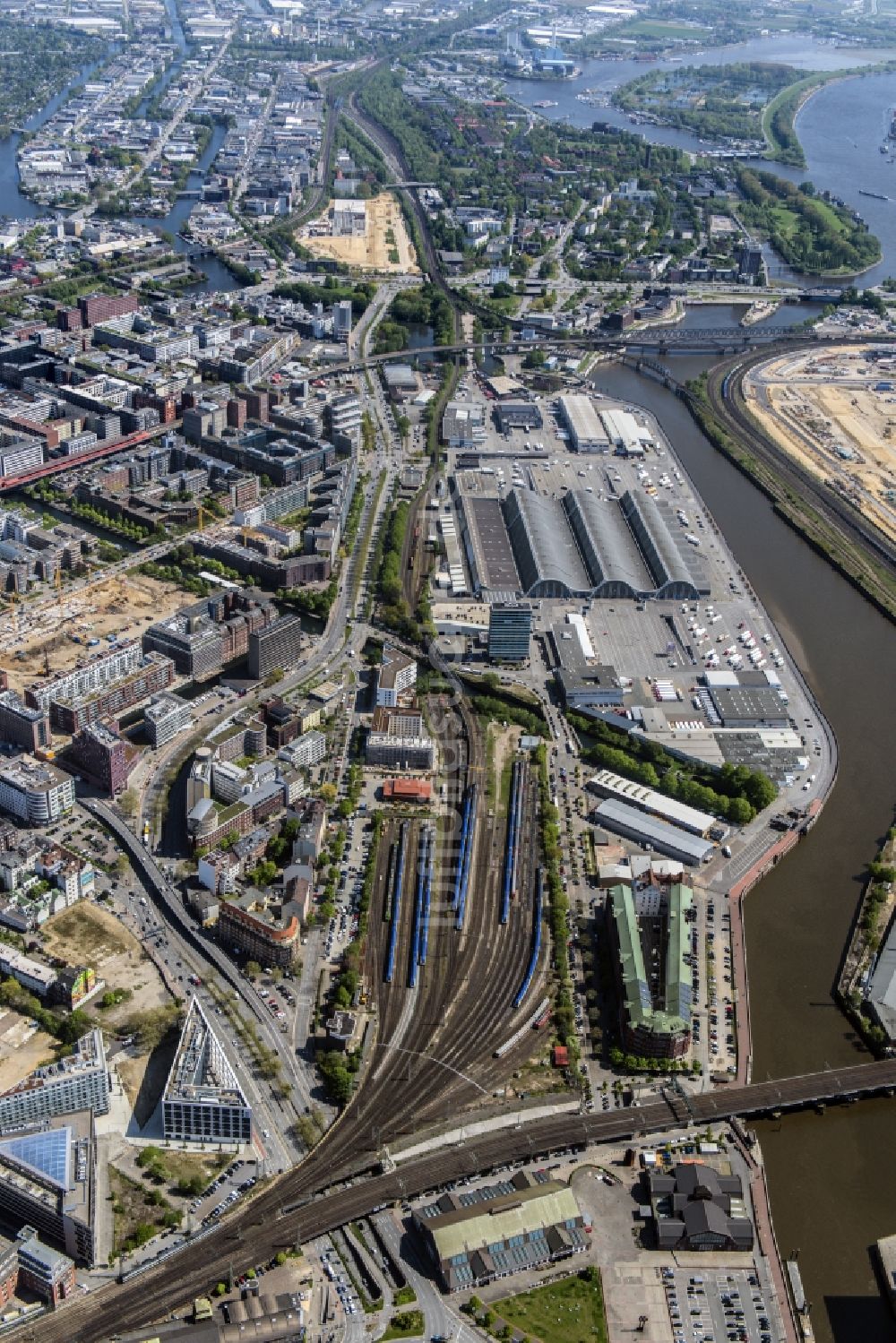 Luftaufnahme Hamburg - Großhandelszentrum für Blumen , Obst und Gemüse in Hamburg, Deutschland