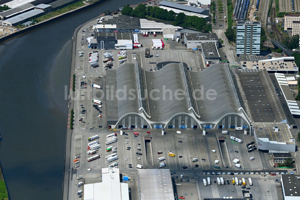 Luftaufnahme Hamburg - Großhandelszentrum für Blumen , Obst und Gemüse in Hamburg, Deutschland