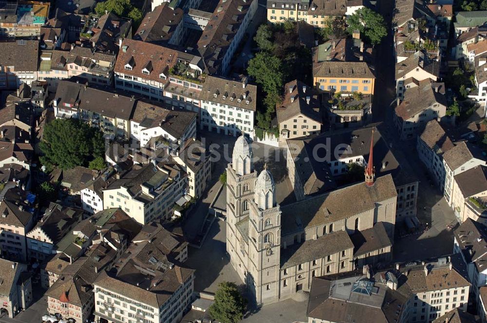 Zürich von oben - Grossmünster Zürich