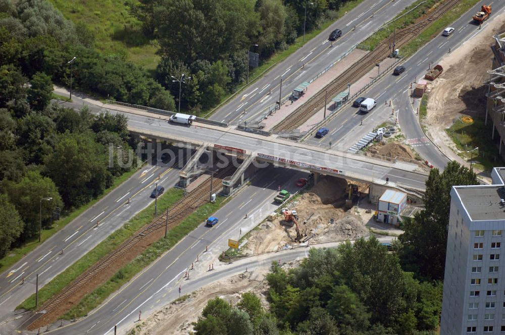 POTSDAM aus der Vogelperspektive: Größstes Potsdamer Verkehrsprojekt, die Sanierung der Humboldtbrücke