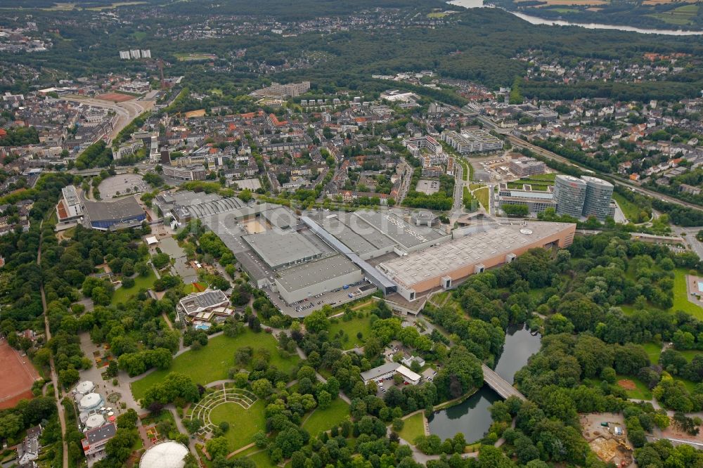 Luftbild Essen OT Rüttenscheid - Gruga - Komplex im Stadtteil Rüttenscheid in Essen im Bundesland Nordrhein-Westfalen