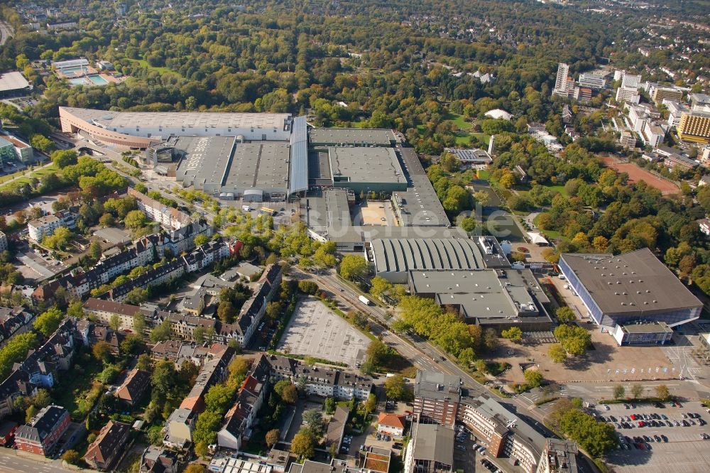 Essen OT Rüttenscheid aus der Vogelperspektive: Gruga - Komplex im Stadtteil Rüttenscheid in Essen im Bundesland Nordrhein-Westfalen