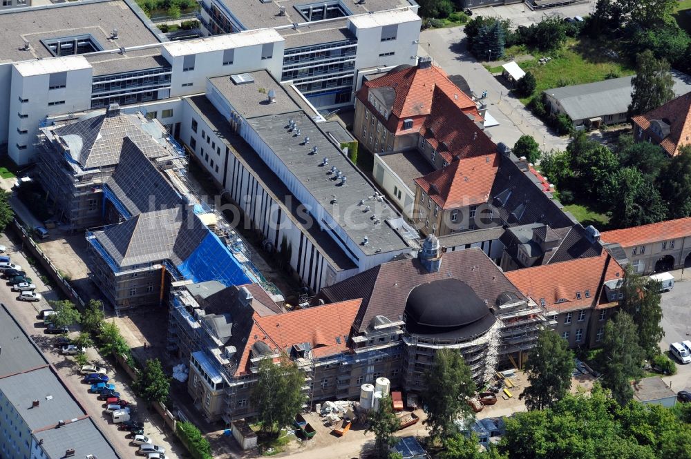 Luftbild Rostock - Grundsanierung der Chirurgischen Klinik Rostock im Bundesland Mecklenburg-Vorpommern