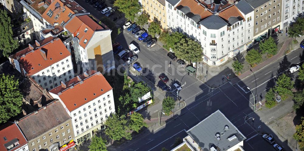 Berlin von oben - Grundstück Ecke Brunnenstraße / Anklamer Straße im Prenzlauer Berg