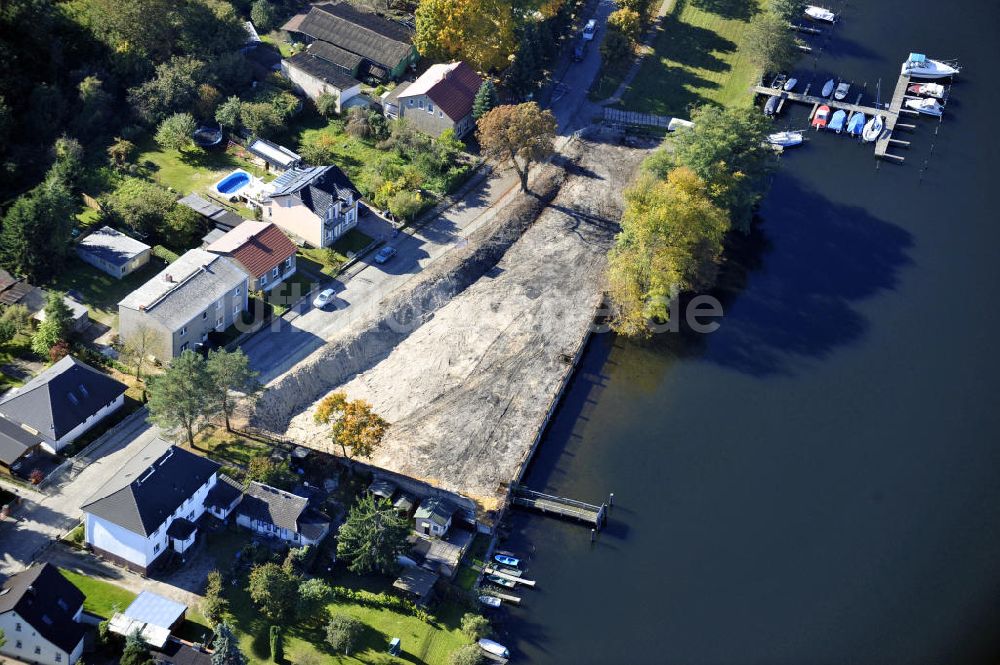 Luftbild Grünheide - Grundstück / property in Grünheide / Fangschleuse