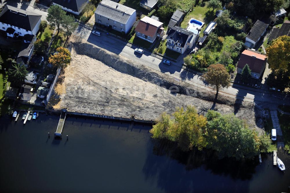 Grünheide von oben - Grundstück / property in Grünheide / Fangschleuse