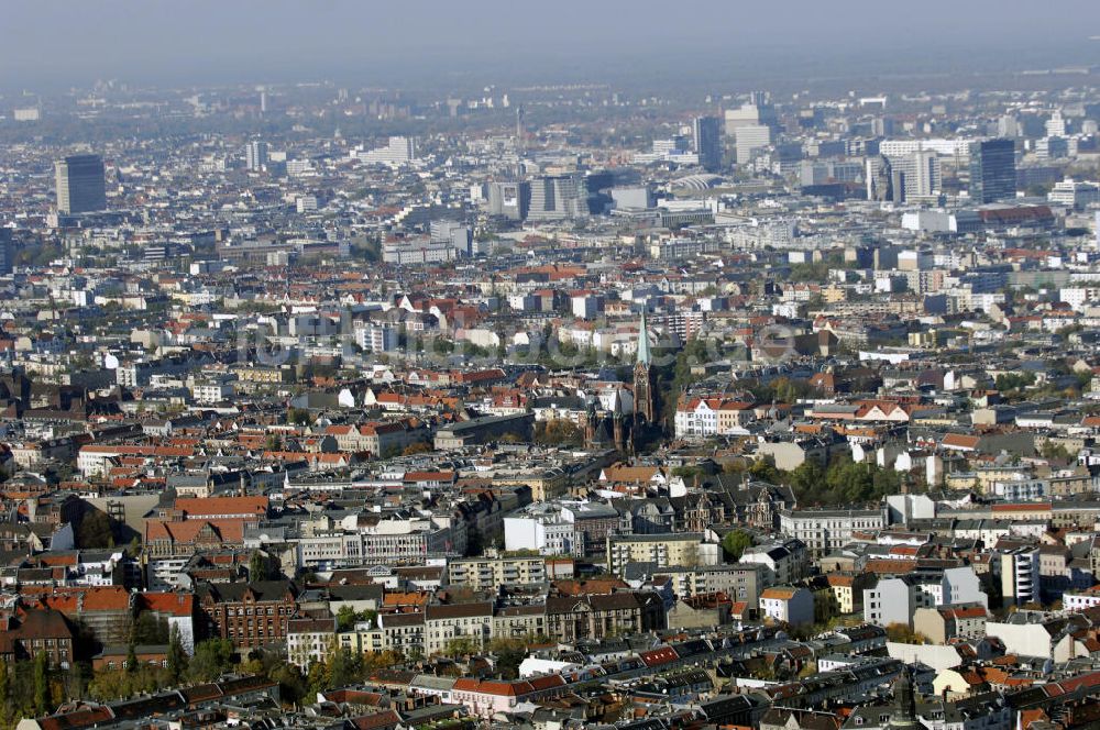 Berlin von oben - Grunewald mit der Apostel-Paulus-Kirche Berlin