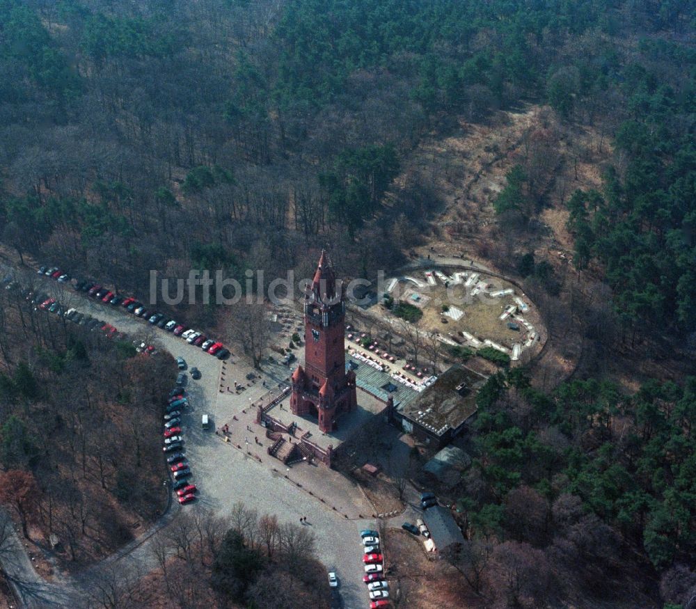 Luftbild Berlin - Grunewaldturm im Berliner Grunewald