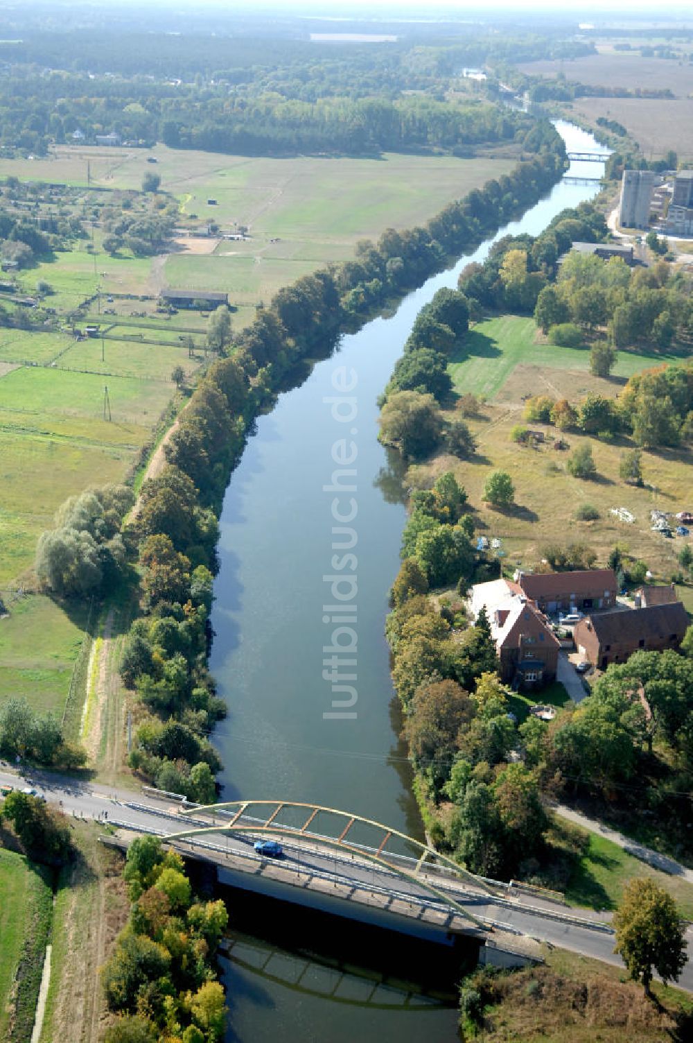 Luftbild GÜSEN - Güsener Straßenbrücke