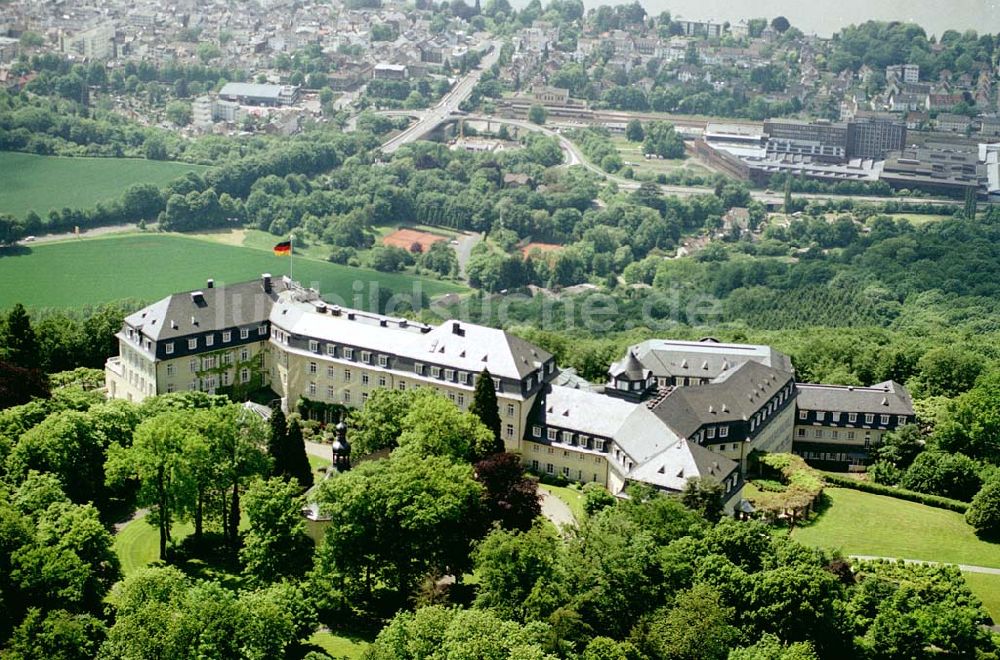 Bonn aus der Vogelperspektive: Gästehaus der Bundesregierung auf dem Bonner Petersberg. Ort: Bonn Datum: 26.05.03