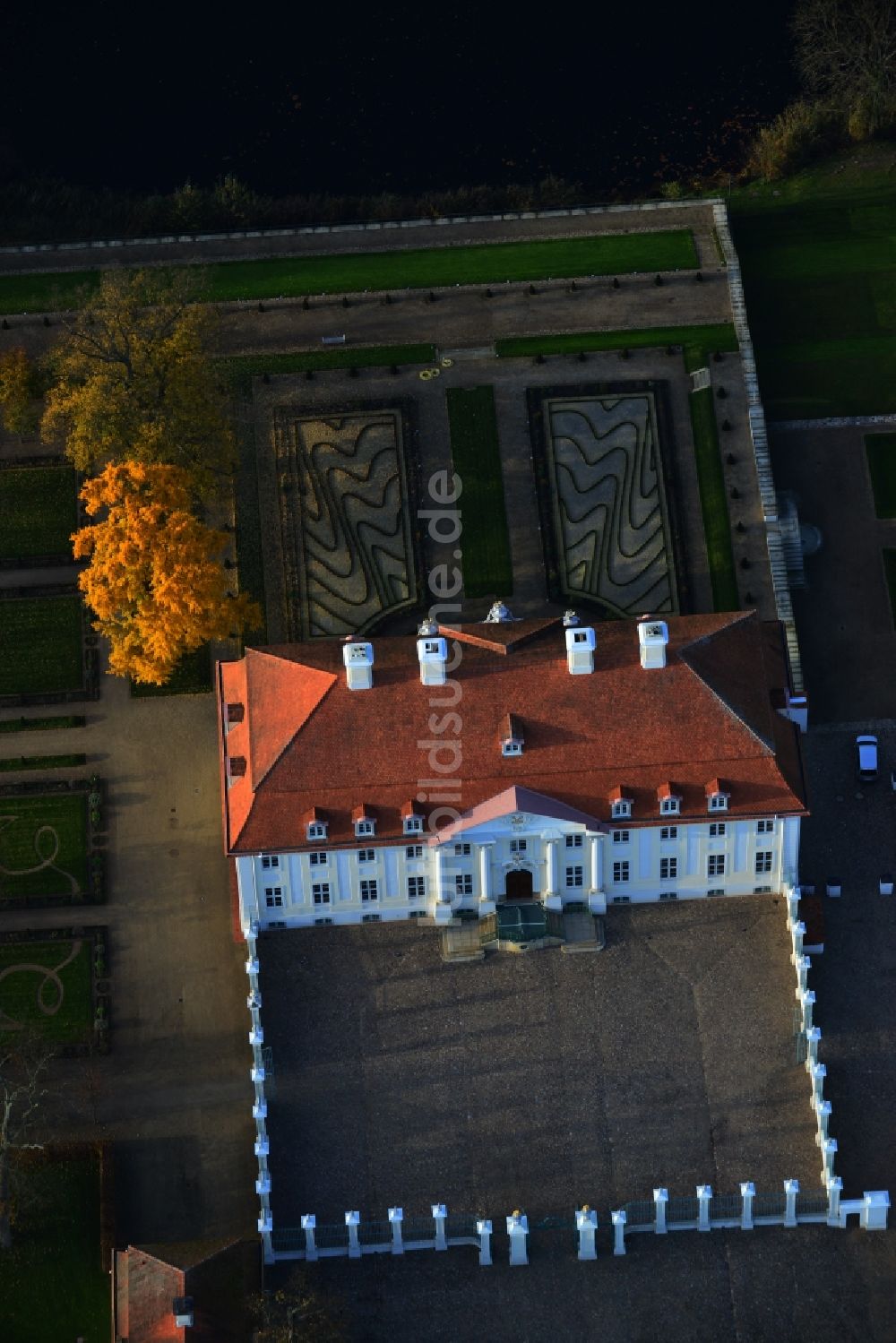 Luftbild Meseberg - Gästehaus Schloß Meseberg der Bundesregierung in Gransee im Bundesland Brandenburg