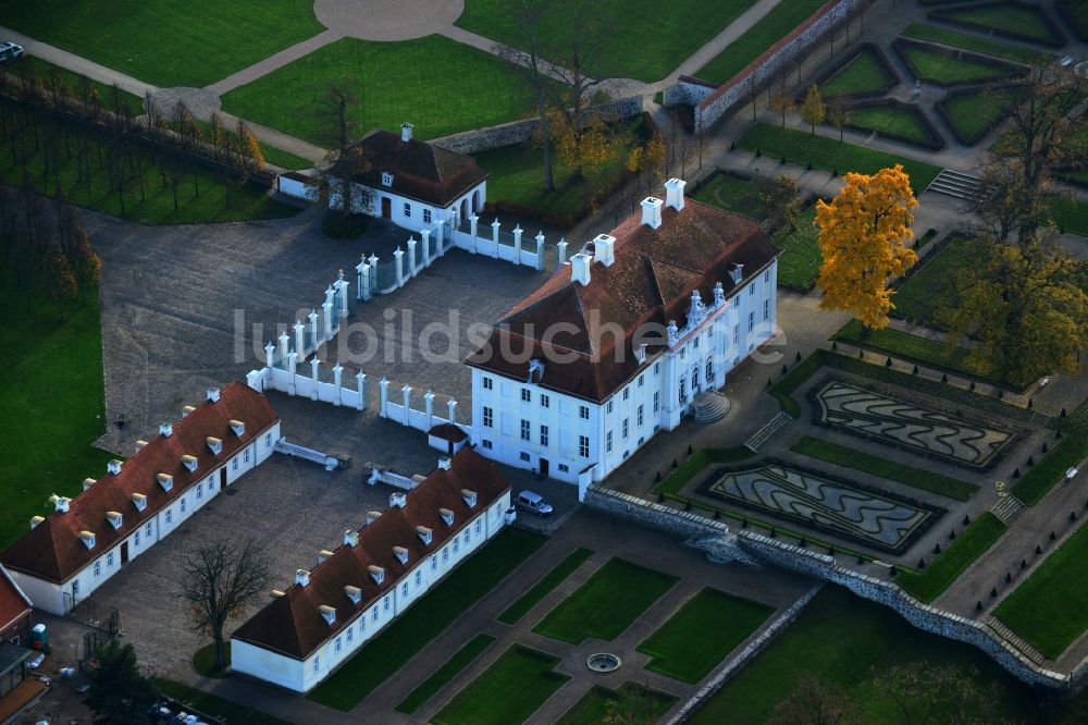 Luftaufnahme Meseberg - Gästehaus Schloß Meseberg der Bundesregierung in Gransee im Bundesland Brandenburg