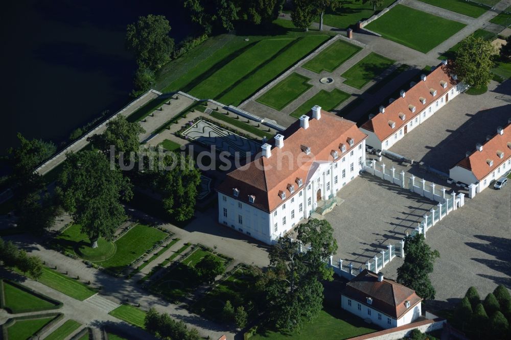 Luftaufnahme Meseberg - Gästehaus Schloß Meseberg der Bundesregierung in Gransee im Bundesland Brandenburg