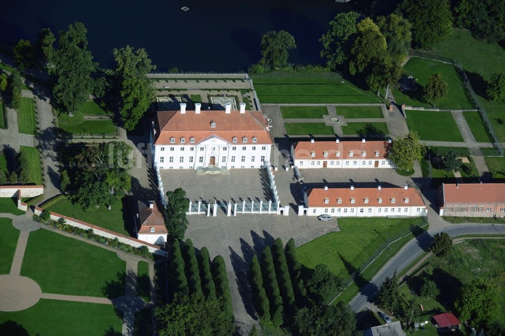 Luftbild Meseberg - Gästehaus Schloß Meseberg der Bundesregierung in Gransee im Bundesland Brandenburg