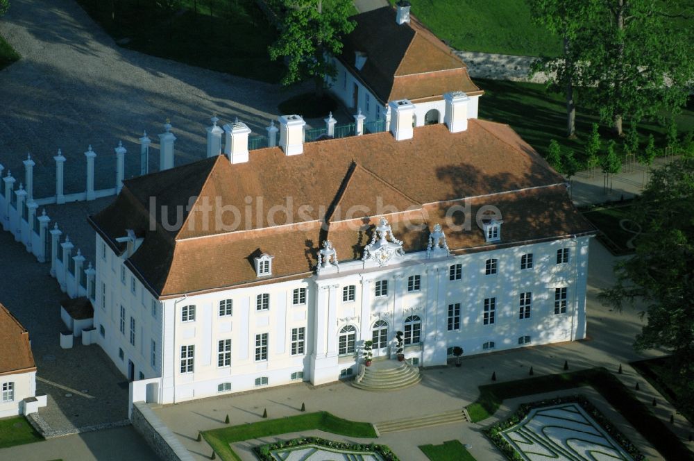 Meseberg aus der Vogelperspektive: Gästehaus Schloß Meseberg der Bundesregierung in Gransee im Bundesland Brandenburg