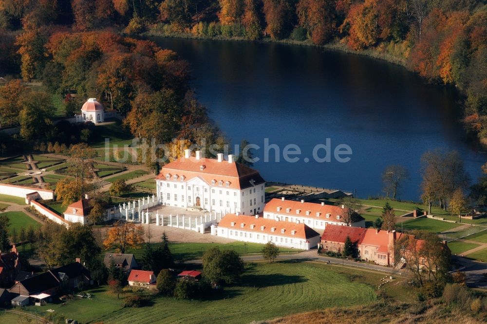 Luftbild Meseberg - Gästehaus Schloß Meseberg der Bundesregierung in Meseberg im Bundesland Brandenburg