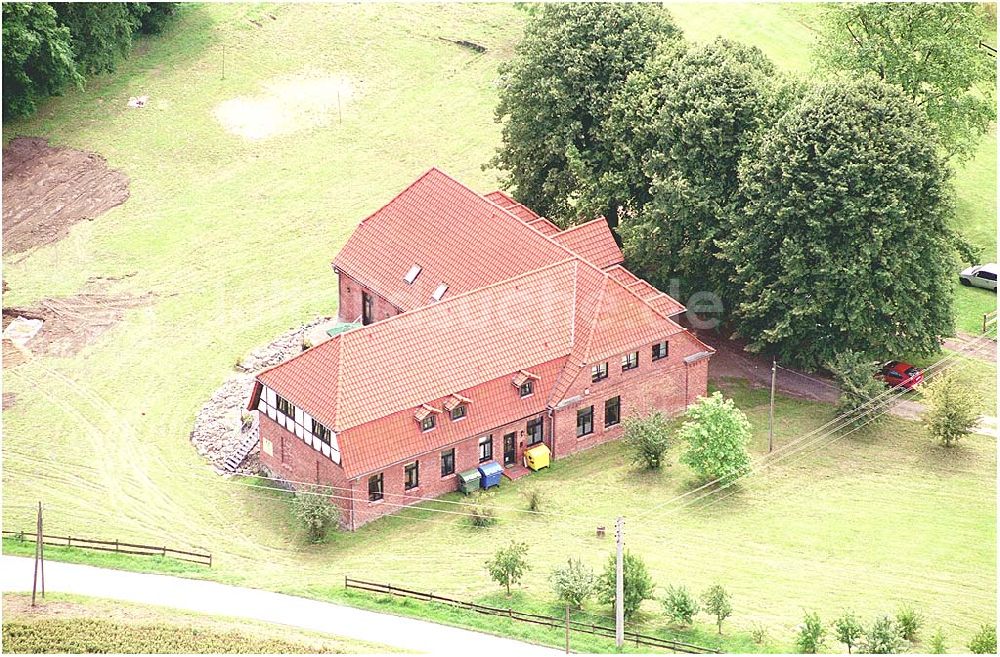 Luftbild Zarfzow - Gästehaus Zarfzow, gemütliche Landhausatmosphäre in einem alten, typisch mecklenburgischen Gutshaus AWO Sano gemeinnützige GmbH Hofstr