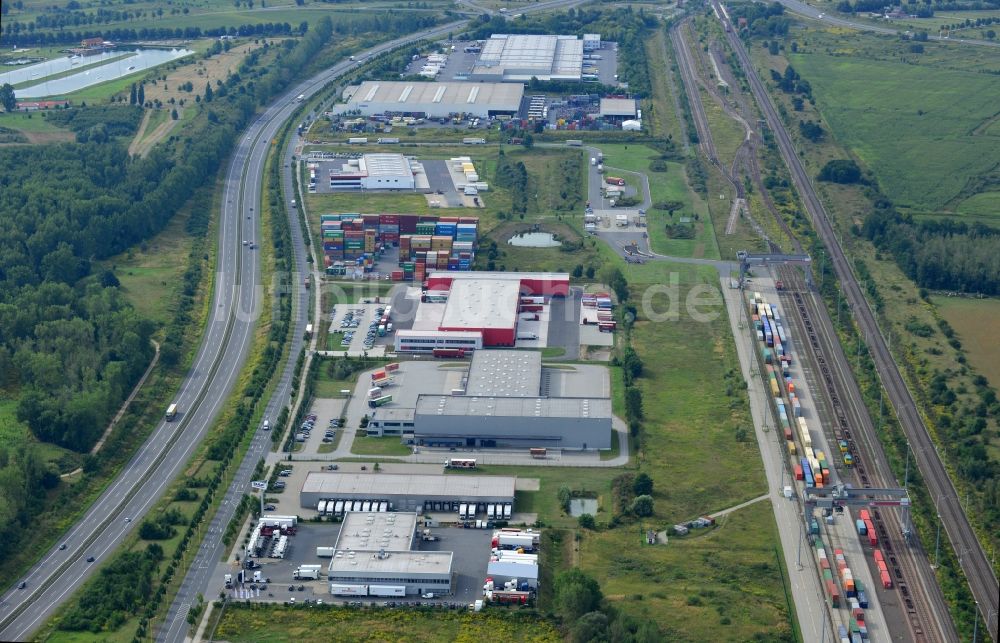 Luftaufnahme Großbeeren - Güterverkehrszentrum Großbeeren im Bundesland Brandenburg