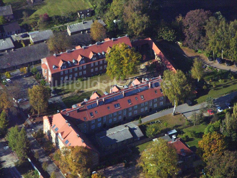 Luftbild Eberswalde - Finow - Gustav-Hirsch-Platz in Eberswalde - Finow