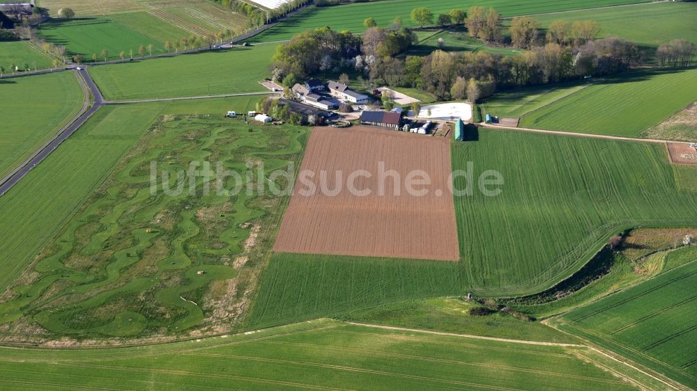 Luftaufnahme Königswinter - Gut Heiderhof in Königswinter im Bundesland Nordrhein-Westfalen, Deutschland