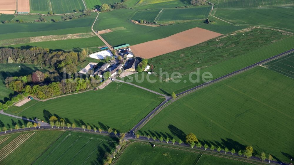 Luftaufnahme Königswinter - Gut Heiderhof in Königswinter im Bundesland Nordrhein-Westfalen, Deutschland