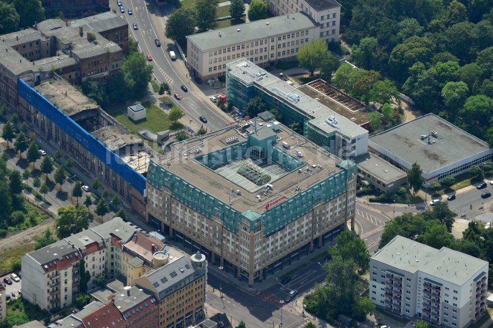 Luftaufnahme Leipzig - Gutenberg-Galerie mit Ramada Hotel Leipzig City Centre am Gutenbergplatz in Leipzig im Bundesland Sachsen