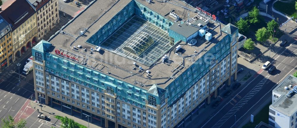 Luftaufnahme Leipzig - Gutenberg-Galerie mit Ramada Hotel Leipzig City Centre in Leipzig im Bundesland Sachsen