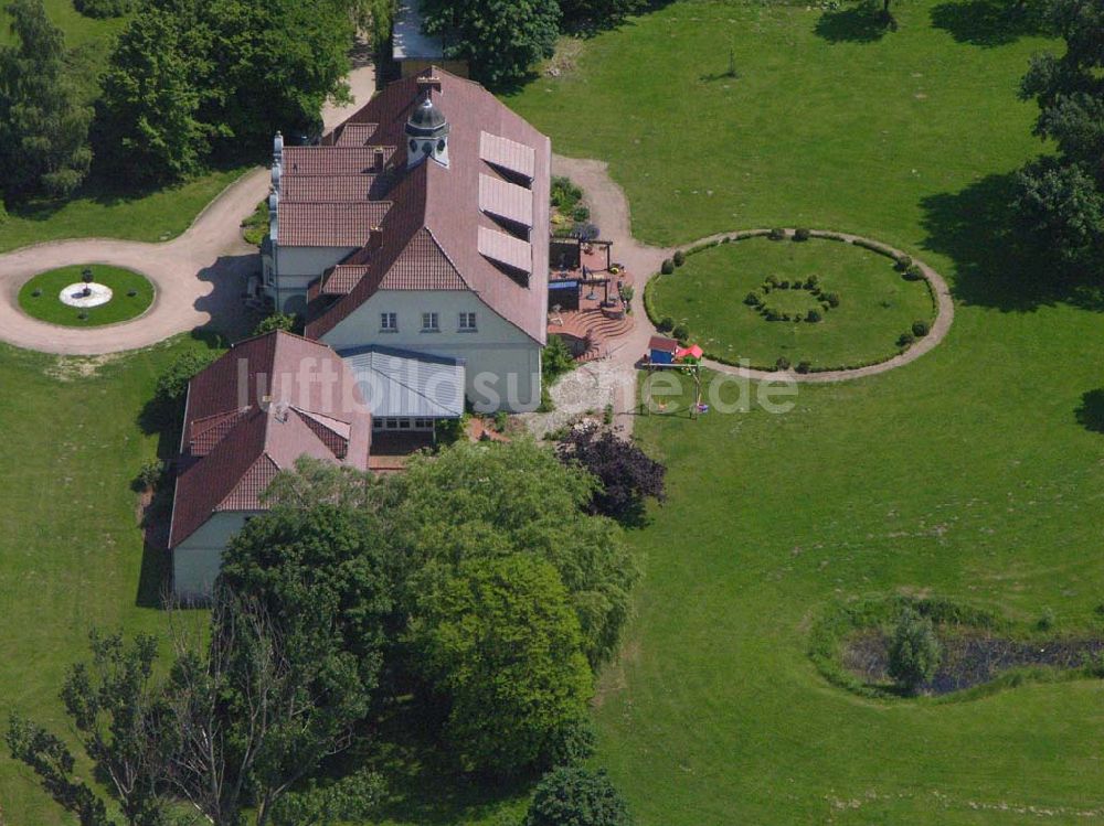 Ballin / Mecklenburg-Vorpommern aus der Vogelperspektive: Gutshaus