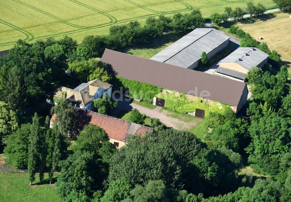 Luftbild Mochau - Gutshaus und Landgut Gut Gödelitz in Mochau im Bundesland Sachsen, Deutschland