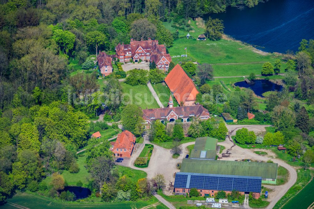 Luftaufnahme Barkelsby - Gutshaus und Landgut Hemmelmark in Barkelsby im Bundesland Schleswig-Holstein, Deutschland