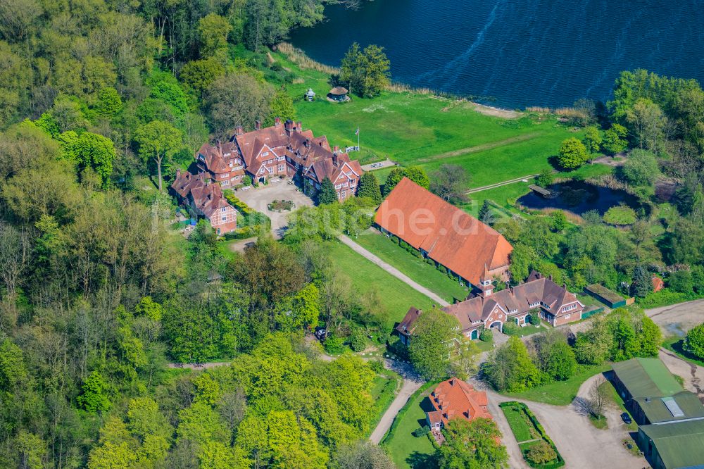 Barkelsby von oben - Gutshaus und Landgut Hemmelmark in Barkelsby im Bundesland Schleswig-Holstein, Deutschland