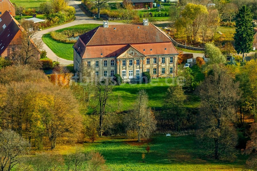 Luftbild Ankershagen OT Rumpshagen - Gutshaus Rumpshagen in Ankershagen im Bundesland Mecklenburg-Vorpommern