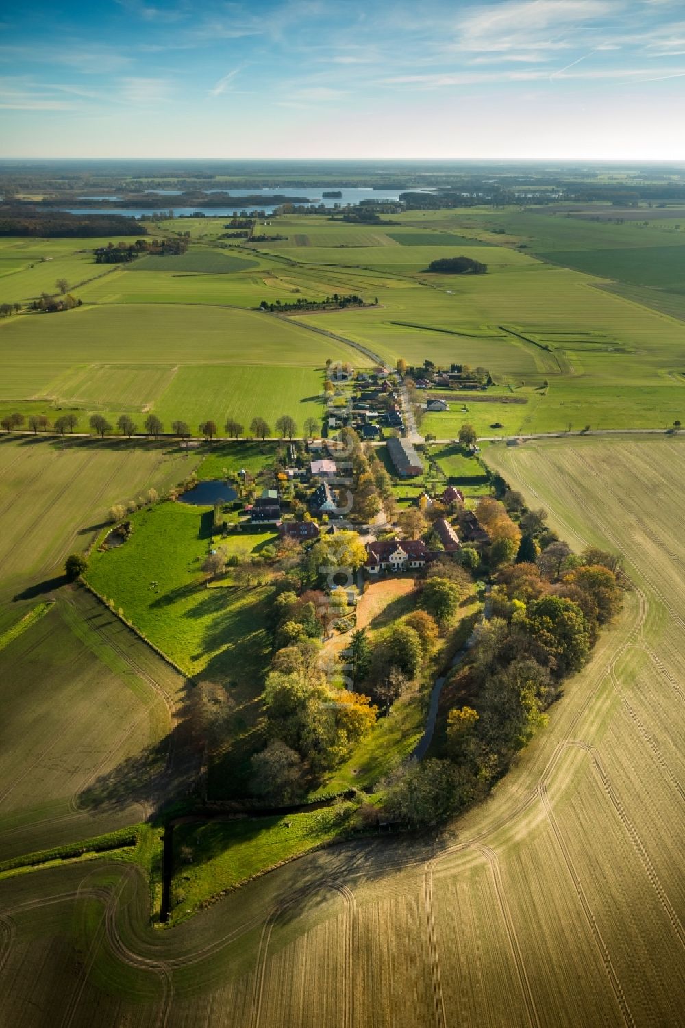 Luftbild Vipperow OT Solzow - Gutshaus Solzow in Vipperow im Bundesland Mecklenburg-Vorpommern