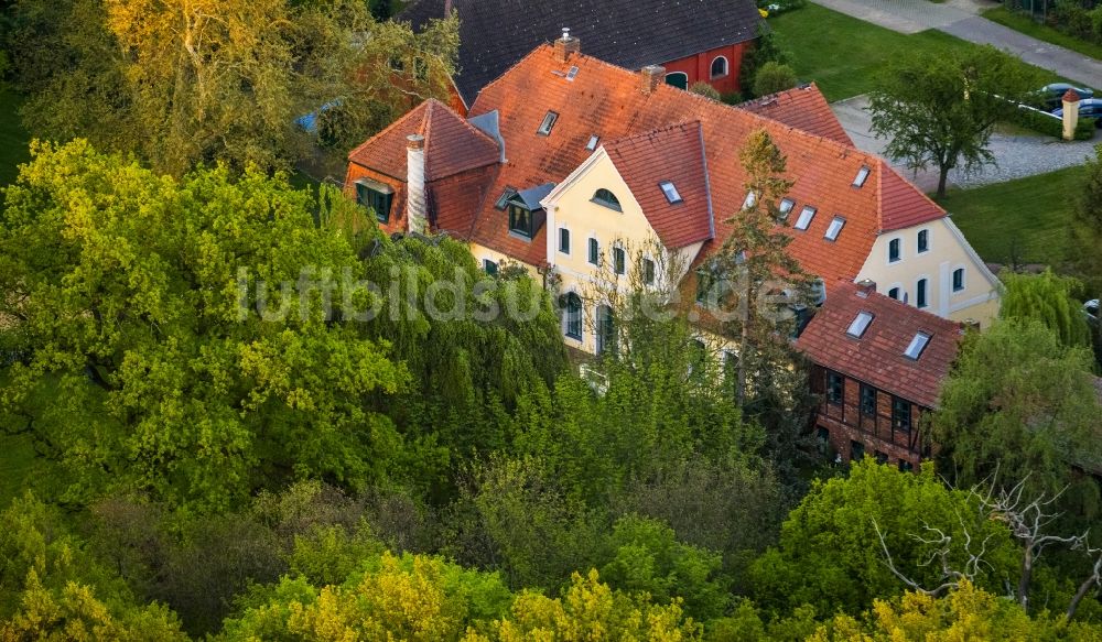 Vipperow OT Solzow von oben - Gutshaus Solzow in Vipperow im Bundesland Mecklenburg-Vorpommern